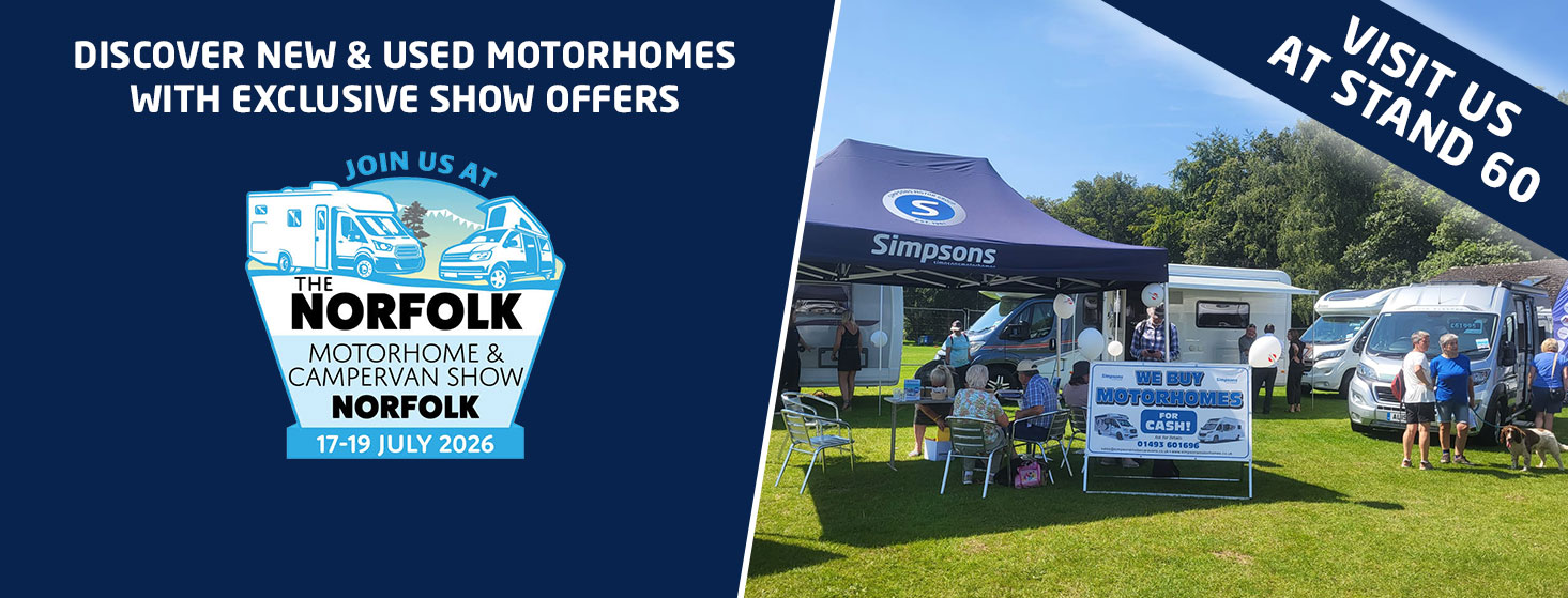 Join Us at the Norfolk Motorhome & Campervan Show 17th to 19th July 2026
